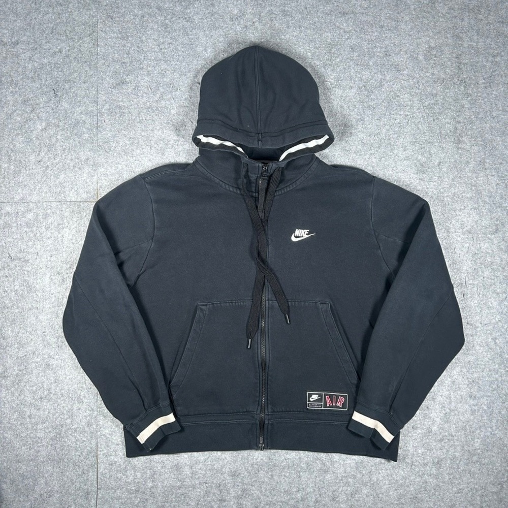 Nike hoodie Mens Medium Black Nike Air Full Zip Fleece Sweatshirt CN9117-010